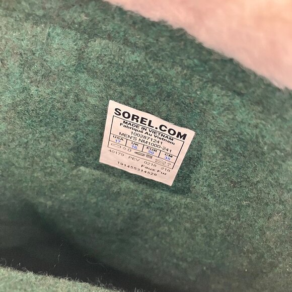 SOREL Men's Caribou Snow Boot Oatmeal Size US 17/ UK 16 - Picture 10 of 10